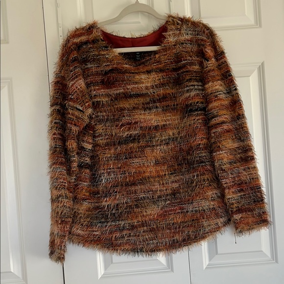 Tribal Multi-Color Soft Lux Eyelash Sweater Size Medium - Picture 1 of 6